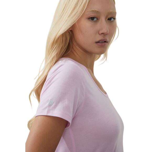 Cotton On Body Womens Gym T Shirt XL Purple Lavender Scoop Neck Relaxed NWT - Picture 4 of 11